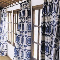 Tissu pour rideaux / à motif / en lin /...