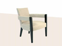 Fauteuil classique / en tissu / en bois