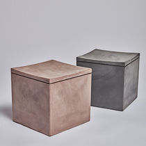 Tabouret contemporain / en tissu / avec...