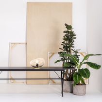 Lampe de table / en métal / en verre / contemporaine