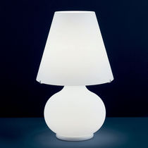 Lampe de table / en métal / en verre / contemporaine