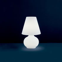 Lampe de table / en métal / en verre / contemporaine