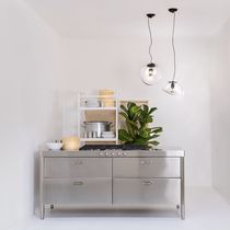 Suspension / en métal / en verre / contemporaine