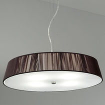 Suspension / en nickel / en verre / en tissu