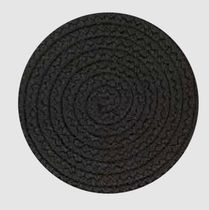 Tapis contemporain / uni / en PP / rond