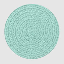 Tapis contemporain / uni / en PP / rond