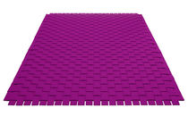 Tapis contemporain / uni / en fibres synthétiques...