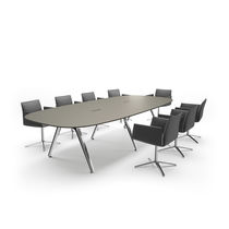 Table de conférence contemporaine / en placage...