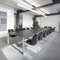 Table de réunion contemporaine / en placage...