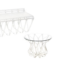 Table basse contemporaine / en verre / en...