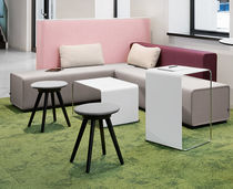 Tabouret contemporain / en cuir / en chêne...