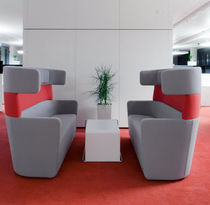 Canapé modulable / contemporain / gris /...