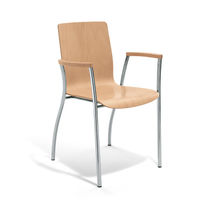 Chaise visiteur contemporaine / en tissu...