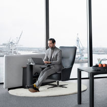 Fauteuil visiteur contemporain / en tissu...
