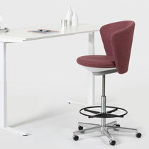 Tabouret de travail en tissu / tapissé /...