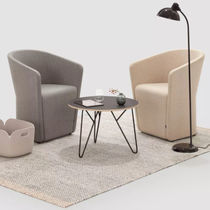 Fauteuil visiteur contemporain / en cuir...