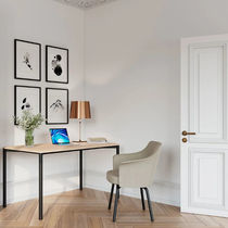 Fauteuil contemporain / en tissu / en bois...