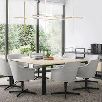 Chaise visiteur contemporaine / en tissu...