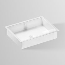 Vasque sous plan / en acier vitrifié / avec...