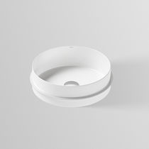 Vasque à encastrer / en acier vitrifié /...