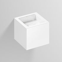 Vasque suspendue / en acier vitrifié / antibactérienne...