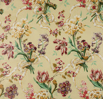 Tissu d'ameublement / à fleurs / en coton