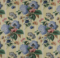 Tissu d'ameublement / à fleurs / en coton