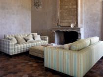 Tissu d'ameublement / à motif / en viscose
