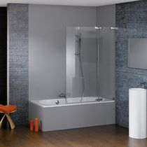 Pare-baignoire pivotant / sans cadre