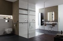 Douche à l'italienne / en verre / rectangulaire