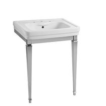 Console pour lavabo en métal