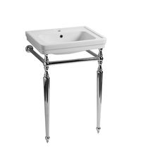 Console pour lavabo en métal