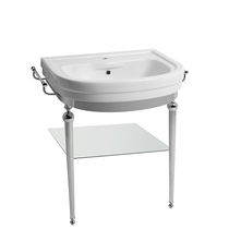 Console pour lavabo en métal