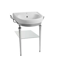 Console pour lavabo en métal