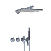 Set de douche encastrable au mur / contemporain...