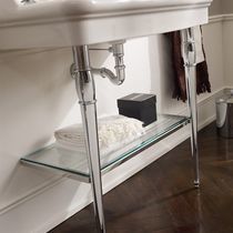 Console pour lavabo en métal