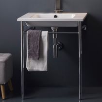 Console pour lavabo en métal