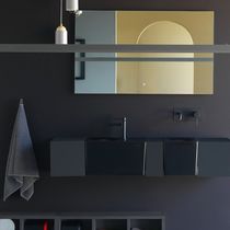Vasque suspendue / en céramique / avec plan...