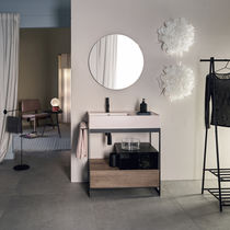 Console pour lavabo en métal
