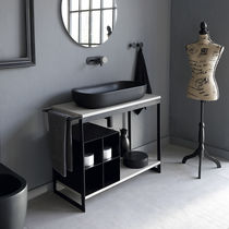 Console pour lavabo en métal