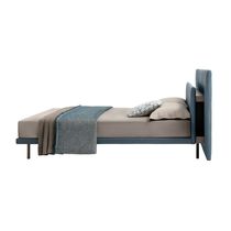 Lit double / contemporain / tapissé / avec...