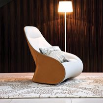 Fauteuil contemporain / en tissu / en cuir...