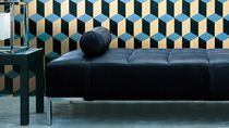 Méridienne contemporaine / en tissu / en...