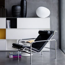 Fauteuil contemporain / en cuir / en acier...