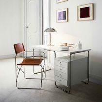 Bureau sur pied / contemporain / en peau...