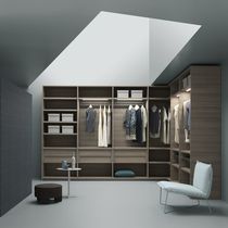 Dressing d'angle / contemporain / en bois...