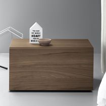 Table de chevet contemporaine / en noyer...