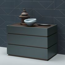 Commode contemporaine / en bois laqué /...