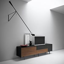 Buffet contemporain / en noyer / en métal