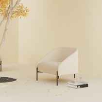 Fauteuil contemporain / en tissu / en acier...